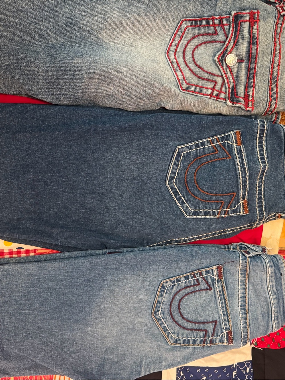 True Religion Jeans size 30 34/36 length
Like new wore twice $100 each pair